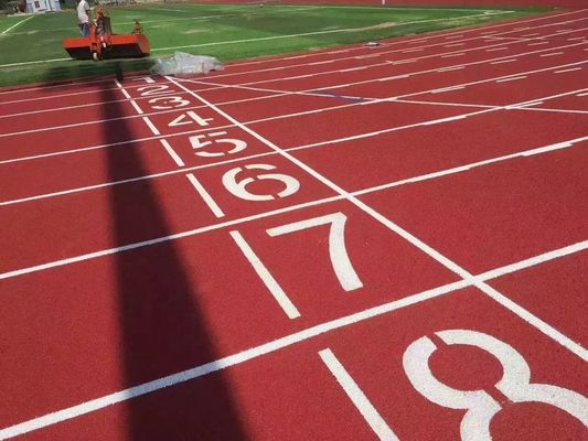 400 m przepuszczalny gumowy tor biegów na zewnątrz