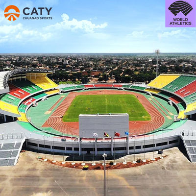 System Sandwich IAAF Półfabrykowane tory biegowe Materiały do biegania sportowego EPDM Granule gumy do powierzchni placu zabaw