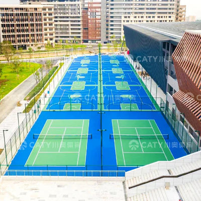 Ekologiczny, absorbujący wstrząsy, elastyczny kort akrylowy do koszykówki, siatkówki, badmintonu, piksela, futbalu, tenisa