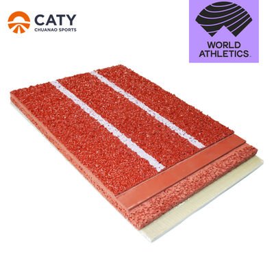 Wewnętrzne i zewnętrzne 8-13mm Spray-coated Sandwich Athletic Rubber Running Track Runway For Sport Podłogi Bieganie