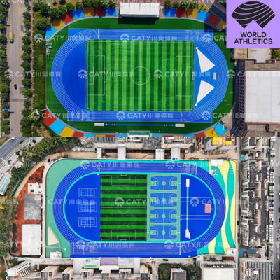 EPDM Gumowy Szlak Sportowy Z Instalacją Szlaku Sportowego Chipy Mulch Gumowy Przeciw-UV