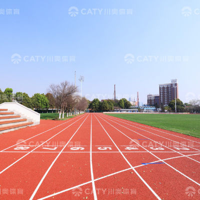 Łatwa instalacja Szyntetyczna gumowa droga biegowa Atletika Materiał toru EPDM Gumowa podłoga