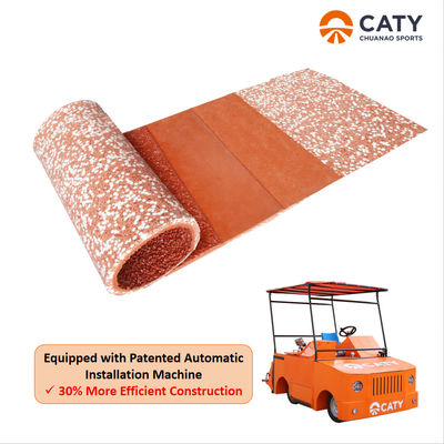 Iaaf Profesjonalny 400 metrów 8 pasów Prefabrykowany Atletic Rubber Running Track Sandwich PU Binder