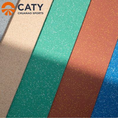 Środowiskowo przyjazne z rolki gumowej o grubości 10 mm do podłóg komercyjnych z granulatami 70% EPDM i 30% SBR