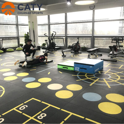 Multi-Functional Rubber Tiles, Shock-Absorbing and Soundproof Flooring for Home Gym and Playroom