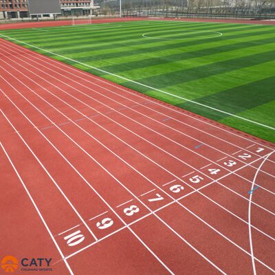 Wytrzymała i opłacalna powierzchnia sportowa hybrydowa, połączone granule EPDM z wiąźnikiem PU dla szkół i ośrodków sportowych