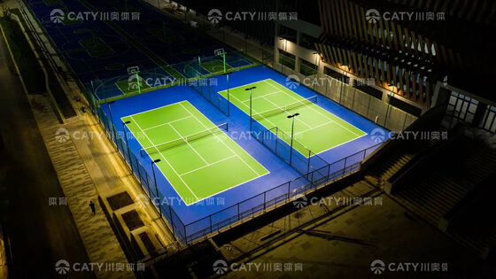 Półprefabrykowany system boiska sportowego z amortyzacją >53%, odpornością na promieniowanie UV i łatwym montażem do użytku wielosportowego