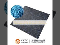 Kolorowe płytki gumowe, nietoksyczne 30% granulki EPDM zmieszane z 70% granulkami SBR do podłogi gimnastycznej