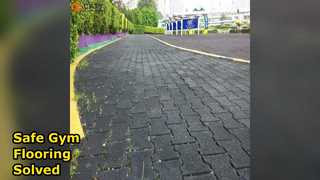 Płytki gumowe z kości psa Podłoga do siłowni Łatwa instalacja